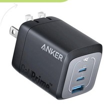 Anker GaNPrime 67W 3-Port USB-C/USB-A Fast Wall Charger Black