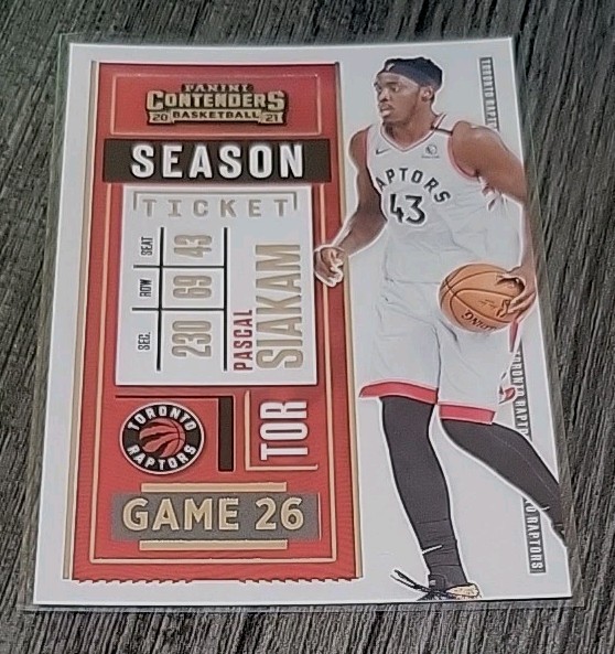 2020-21 Panini Contenders PASCAL SIAKAM Season Ticket Base #86 Toronto Raptors 