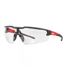 Clear 2.00 Bifocal Safety Glasses Magnified Anti-Scratch Lenses
