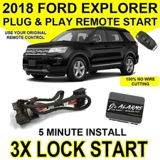 2018 Ford Explorer SUV Remote Start Plug & Play Easy Install 3X Lock FO2