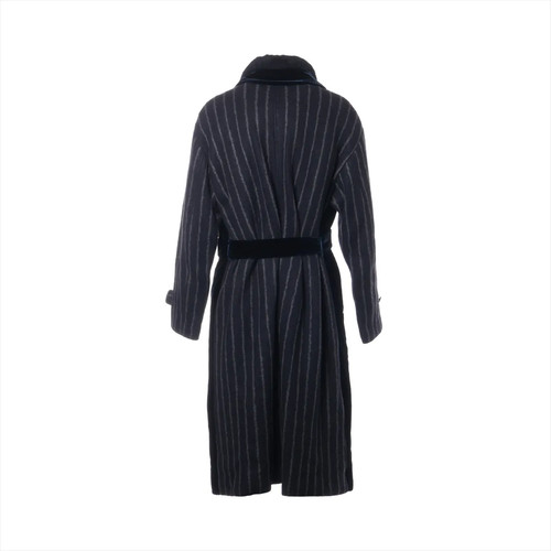 GIORGIO ARMANI Cashmere x rayon coats 58R Men's Navy Blue Lined Velvet - Picture 2 of 7