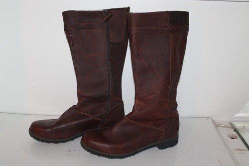 Eddie Bauer Trace Tall Boots, 6179-299, Brown, Leather, 14", Women's US Size 11
