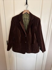 VTG Sears Roebuck The Corduroy Collection Womens Blazer Jacket Brown Pre-Owned