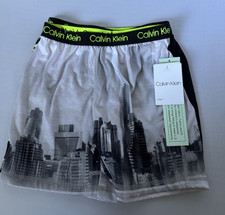 CALVIN KLEIN Boys Pajama Shorts, Flame Resistant 2 PK; Size M 7-8 NWT