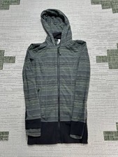 Lululemon Daily Practice Jacket Womens 6 Green Black Running Full Zip
