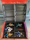 Vintage 1988 TMNT Collectors Case 2 Trays Latch Works + 5 Figures READ