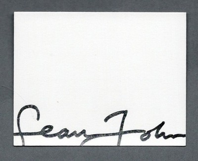 Carte publique - Advertising Card - Sean John beidseitig