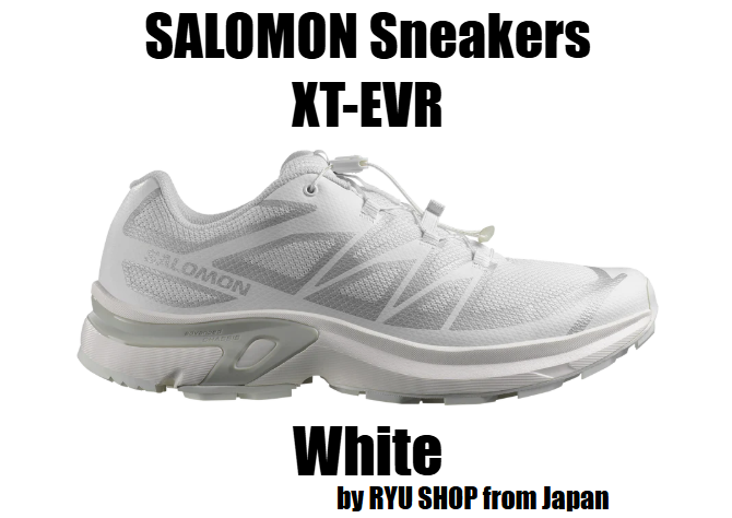 Salomon XT-EVR Sneakers in White and Dawn Blue