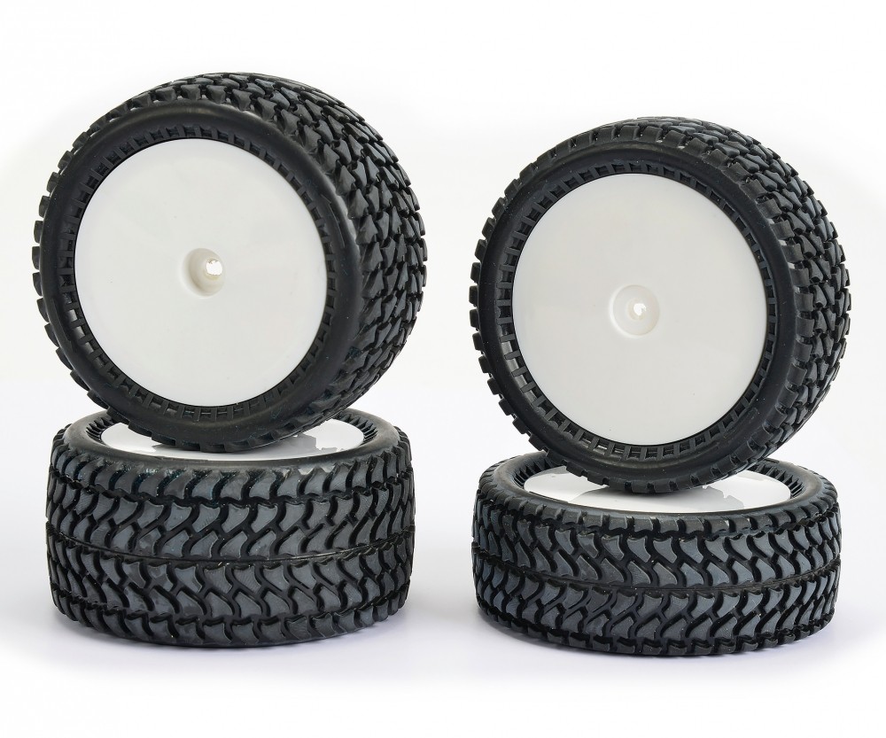 Carson 500900136 - 1:10 All Terrain 4WD Tire Set (4) - New