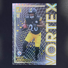 2025 Donruss Kaleb Johnson RC Vortex Insert #5 Rookie Pittsburgh Steelers