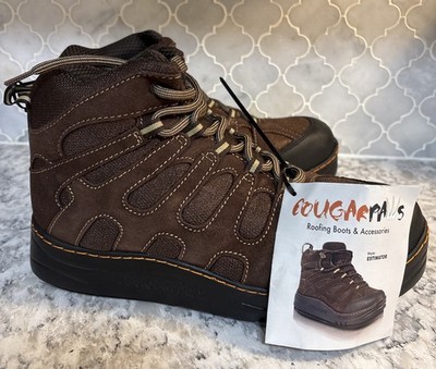 Cougar Paws Mens Size 12 Estimator Peak Line Series Roofing Boots Brown