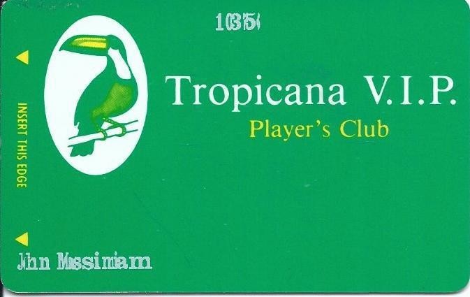 Tropicana Cruises - Miami, FL - Player's Club VIP Card