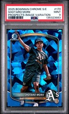 2025 BOWMAN CHROME SAPPHIRE EDITION PROSPECTS #170 SHOTARO MORII PSA 9