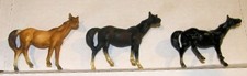lot of 3 BREYER STABLEMATES 1975 Breyer Molding Co. Black, Chestnut, Brown