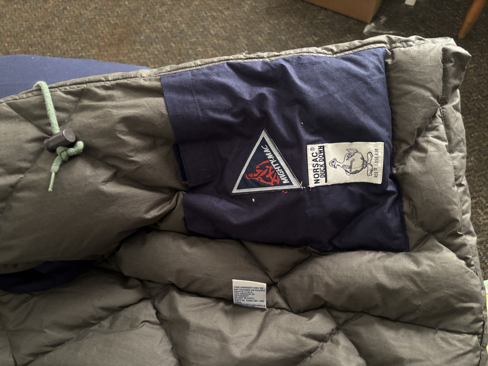 Mighty Mac Down Heavyweight Puffer Jacket Gray Na… - image 6