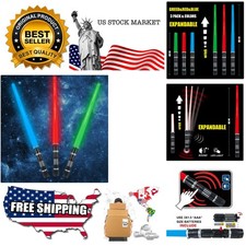 3 pack 3 colors Light Up Swords Saber with FX SoundMotion Sensitive and Reali...