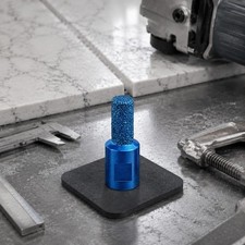 Diamantspitze zylindrisch Metallic Diamant Blau Vielseitig