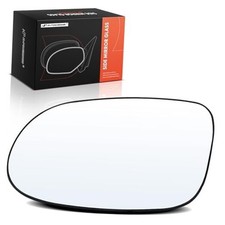 Left Driver Side Heated Mirror Glass with Backing Plate - Compatible with