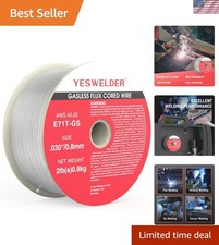 Durable Gasless MIG Welding Wire - 2lb Spool, .030'' Diameter for Versatile Use