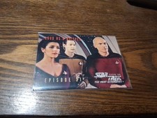 Star Trek TNG #150 Picard, Data, Troi - Trading Card (1995, Sky Box)