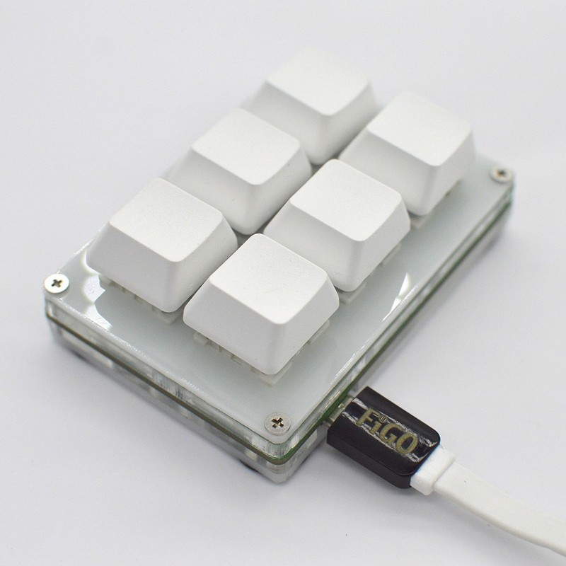 6 Keys DIY Customize USB Programmable Mechanical Keyboard Macro keypad Shortcut