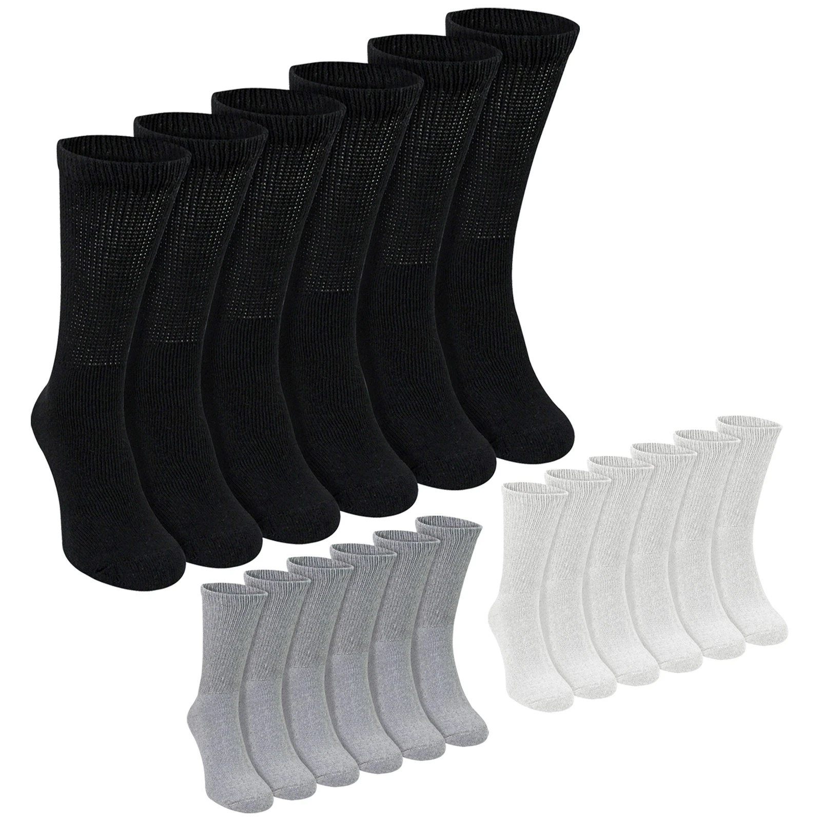Sock Snob - Mens Cotton Diabetic Soft Non Binding Socks
