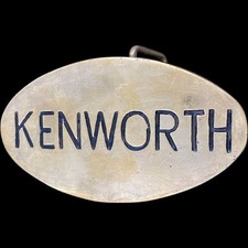 Brass Kenworth Semi Truck Driver Gift Trucking Trucker 1970s Vintage Belt Buckle