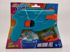 Nerf Super Soaker Mini Dunk-Fill Water Blaster giocattolo serbatoio 3,4 oz età 6+ nuovo sigillato