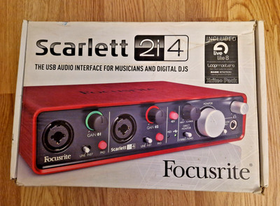 Focusrite Scarlett 2i4 USB Audio Interface mit Midi 1st Gen inkl OVP