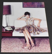 2007 Print Ad Fashion Lady Legs Heels Brunette Gorgeous Dress Feminine Prada HTL