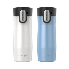 Contigo Autoseal 16Oz Travel Mug 2 Pack Leak Proof Thermal Insulation Steel