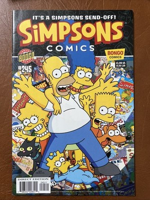 Simpsons #245 KEY: VF/NM to NM Last Issue Bongo Comics 2018 $7 Ship