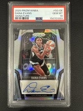 2025 Panini Prizm WNBA Dana Evans Signatures Silver Prizm Auto PSA 10
