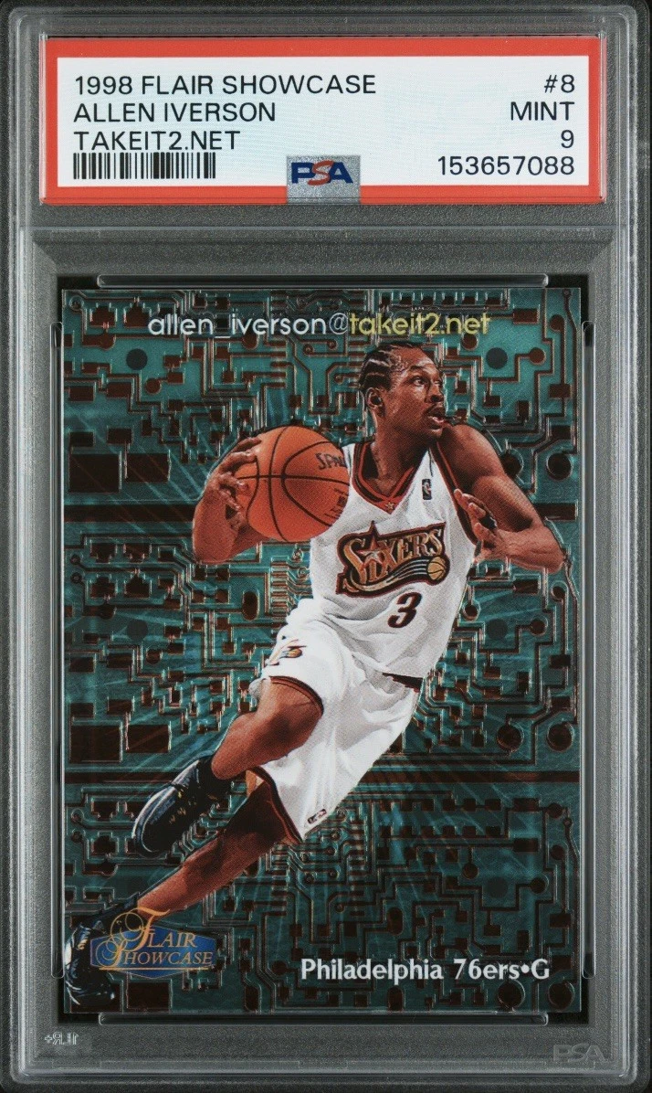 Allen Iverson Basketball Serial Numbered Sports Trading Cards