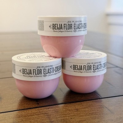 3 X Sol de Janeiro Beija Flor Elasti-Cream 25mL 0.84oz Each Travel MINI Size NEW