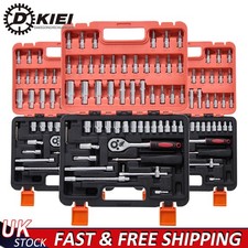 53Pcs/Set Flexible Socket Kit 1/4" Ratchet Wrench Drive Car Repairing Tools NEW