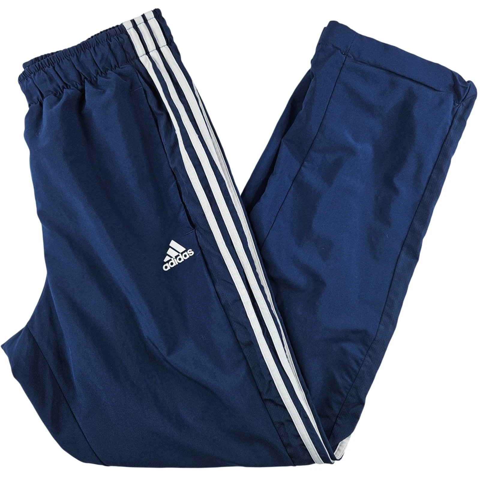 Adidas Track Pants Joggers Sport Essentials Mens Climalite Blue Size Medium M
