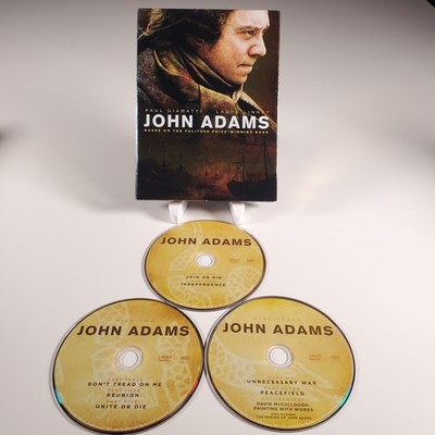 John Adams 3-Disc DVD Set HBO Miniseries Paul Giamatti Laura Linney 2008