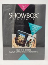 Showbox Photo Viewer for 40 Photos 4x6 in. Charcoal Black - NEW