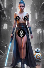 REY E COLOR SPLASH (NUDE) - DOUBLE SIDED - Deviant Nation Ltd 100 w/CoA