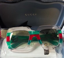 Brand  new with box GUCCI Square Web Frame GG0178S Sunglasses Green Red