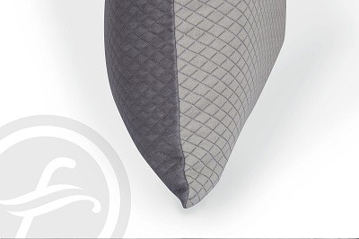 Bella Donna Kissenbezug Doubleface 40x80 cm 0215 Hellanthrazit Lyocell Baumwolle