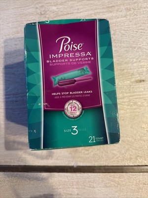 Poise Impressa Bladder Supports Size 3 Tampons - 21 Count