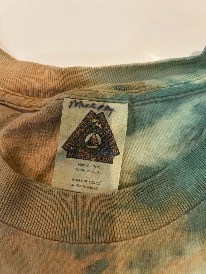 Camisa Hypercolor Generra Para Hombre Grande Tie Dye Camiseta De Colección Y2K Años 90 Foto 3 de 4