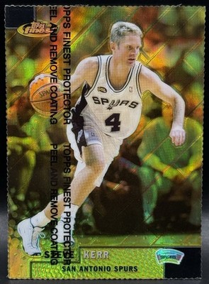 1999-00 Topps Finest GOLD Refractor Steve Kerr 080/100 NM 217 Spurs Bulls GSW