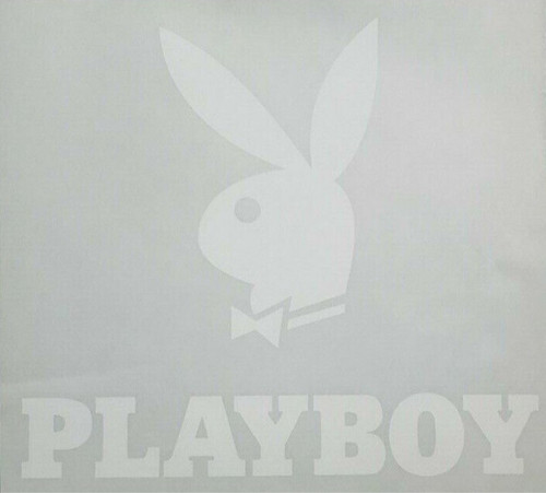 Playboy Logo Iron On Heat Transfer White 10"x11" Bunny