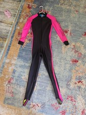 Women's U.S. Divers Long Wetsuit Black Pink Size 10/12