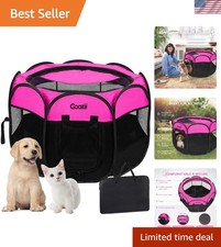 Pet Cat Playpen for Indoor Cats Enclosed, Portable Foldable Dog Playpen Outdo...