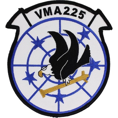 Marine Corps Marine Attack Squadron VMA-225 Patch ( 4 1/2'' x 4 3/4'' ) P5380