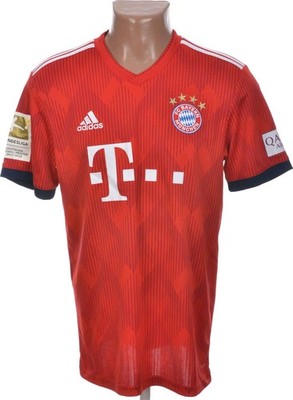 Bayern München 2018/2019 Heim Fußball Trikot Adidas Größe M Erwachsene